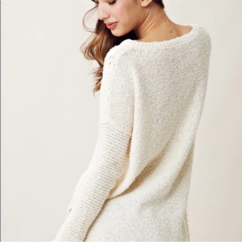 Free People Cross My Heart Knit Pull Over - Picture 4 of 12